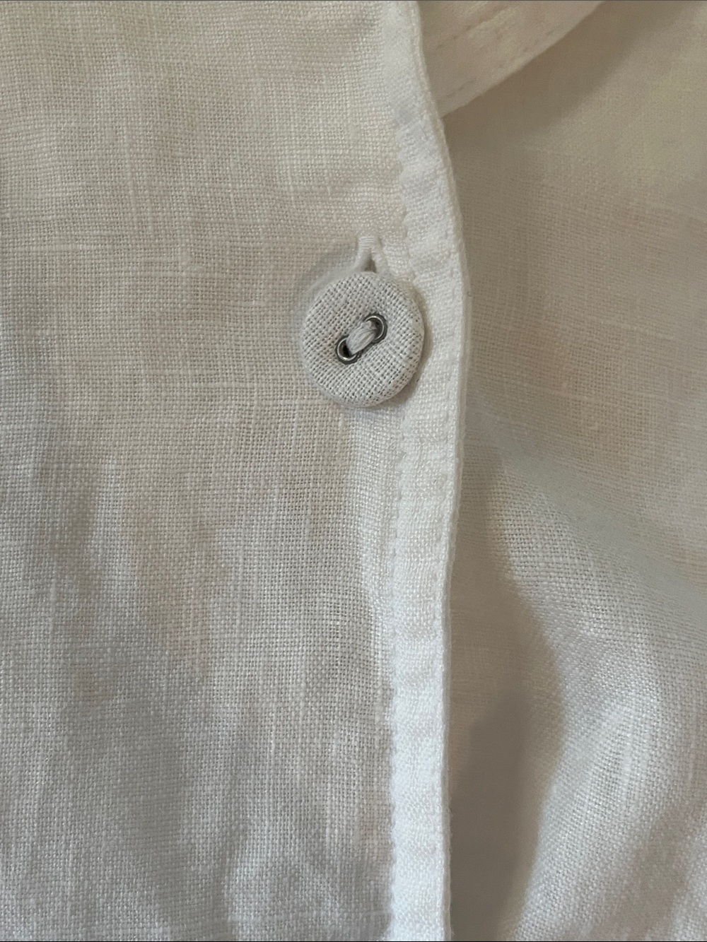 Everlane Linen Workwear short sleeve button down shirt size XL white - Picture 12 of 12